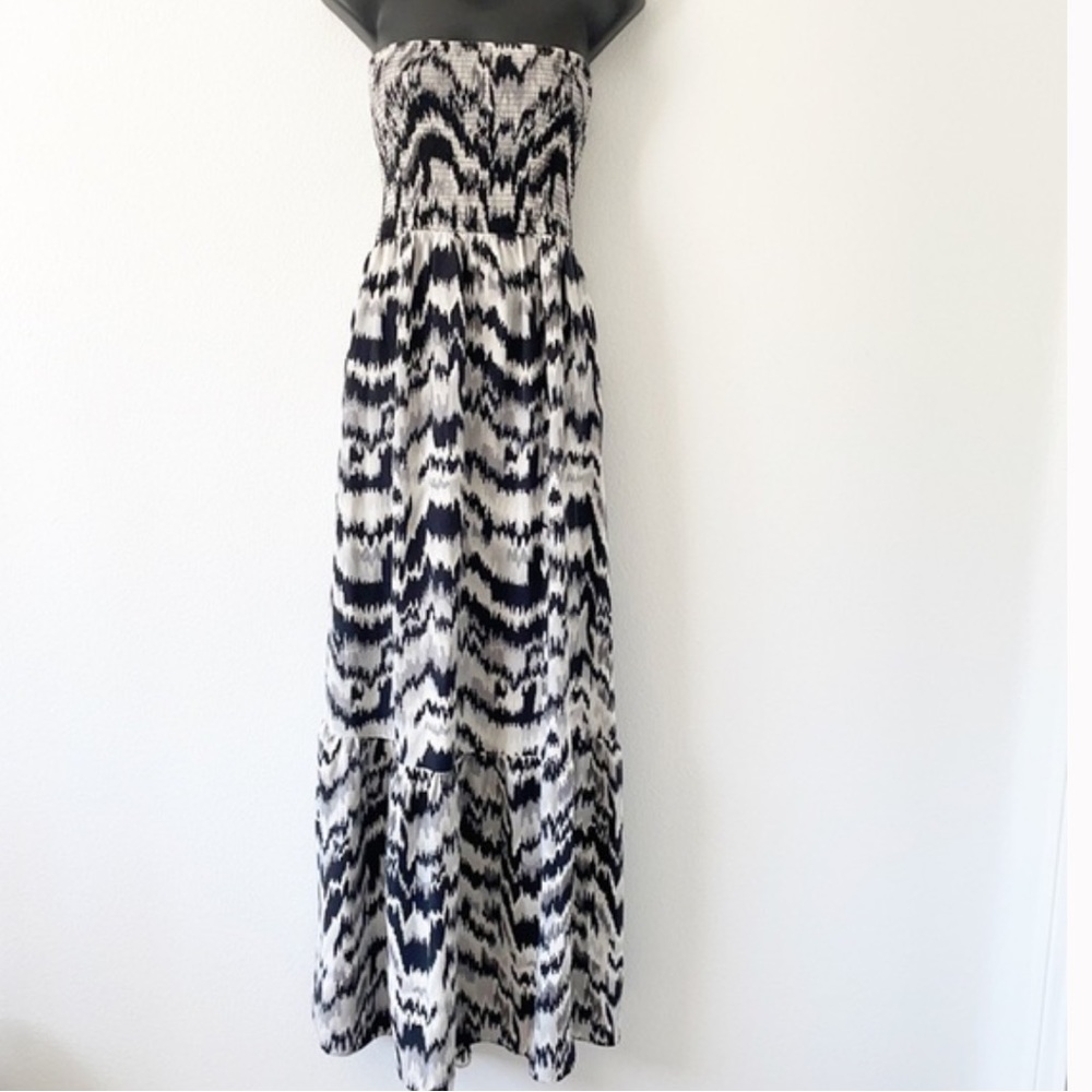 Parker 100% silk summer maxi dress size M